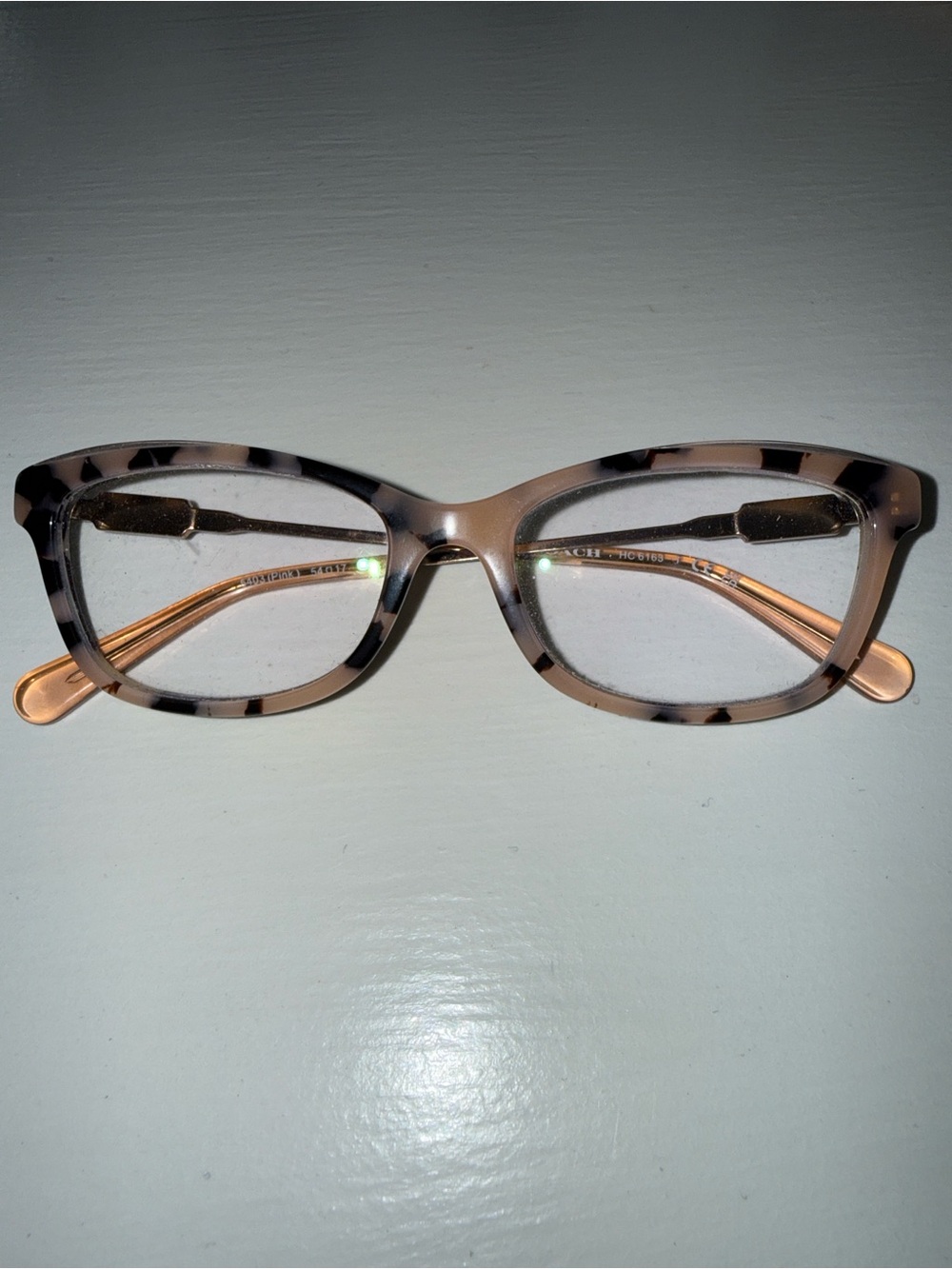 Authentic Coach Tortoiseshell Cat-Eye Reading Glasses - Pink